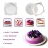 3d Maker Silicone Cake Molds Round Silicone Mold Cake Chiffon Pan Cheesecake Baking Mold Circle Maker Ice Cream Maker Round Silicone Molds for Baking