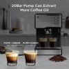 Geek Chef Espresso Machine;  Espresso and Cappuccino latte Maker 20 Bar Pump Coffee Machine Compatible with ESE POD capsules filter;  950W;  1.5L Wate