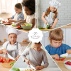 Zulay Kitchen Kids Knife Set 3-Piece for Cooking Cutting Fruits Veggies & Cake Starter Knife Red