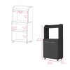 Kitchen Cart Totti, Kitchen, Black