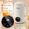 Mooye 35oz Nut Milk Maker Machine, Multi-Functional Automatic Almond Milk Machine with 10 Blades, Plant-Based Milk, Oat, Soy, Dairy Free Beverages wit