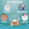 Pack of 1000 Clear Zipper Bags 4 x 4. Seal Top Polyethylene Bags 4x4. Thickness 4 mil. Plastic Poly Bags for Packing and Storing. Ideal for Industrial