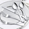 20 Piece Silverware Set, Stainless Steel Flatware Set, Mirror Polished Cutlery Utensil Set Include Knife Fork Spoon Service for 4, Tableware Sets for