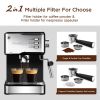 Geek Chef Espresso Machine;  Espresso and Cappuccino latte Maker 20 Bar Pump Coffee Machine Compatible with ESE POD capsules filter;  950W;  1.5L Wate